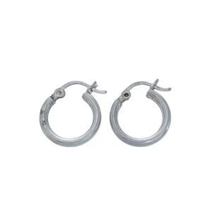 Vintage Silver Tone Hoop Earrings